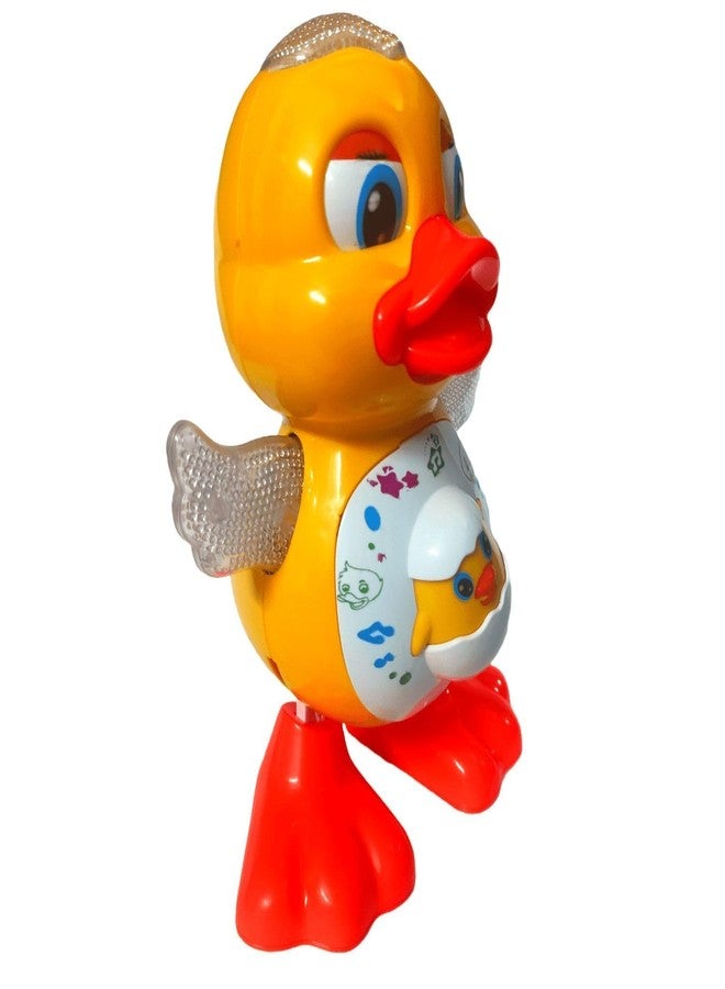 GOGA ENTERPRISES Musical Dancing Duck Toy with Real Dance Action Multicolor Flashing Lights Open Mouth - Image 1